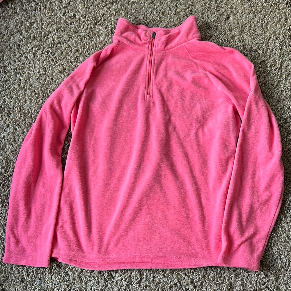 Columbia Pink Quarter-Zip Fleece Pullover